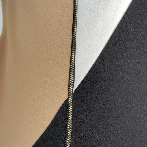 Tommy Hilfiger sleeveless color block bodycon career dress Sz 4 - Picture 9 of 11